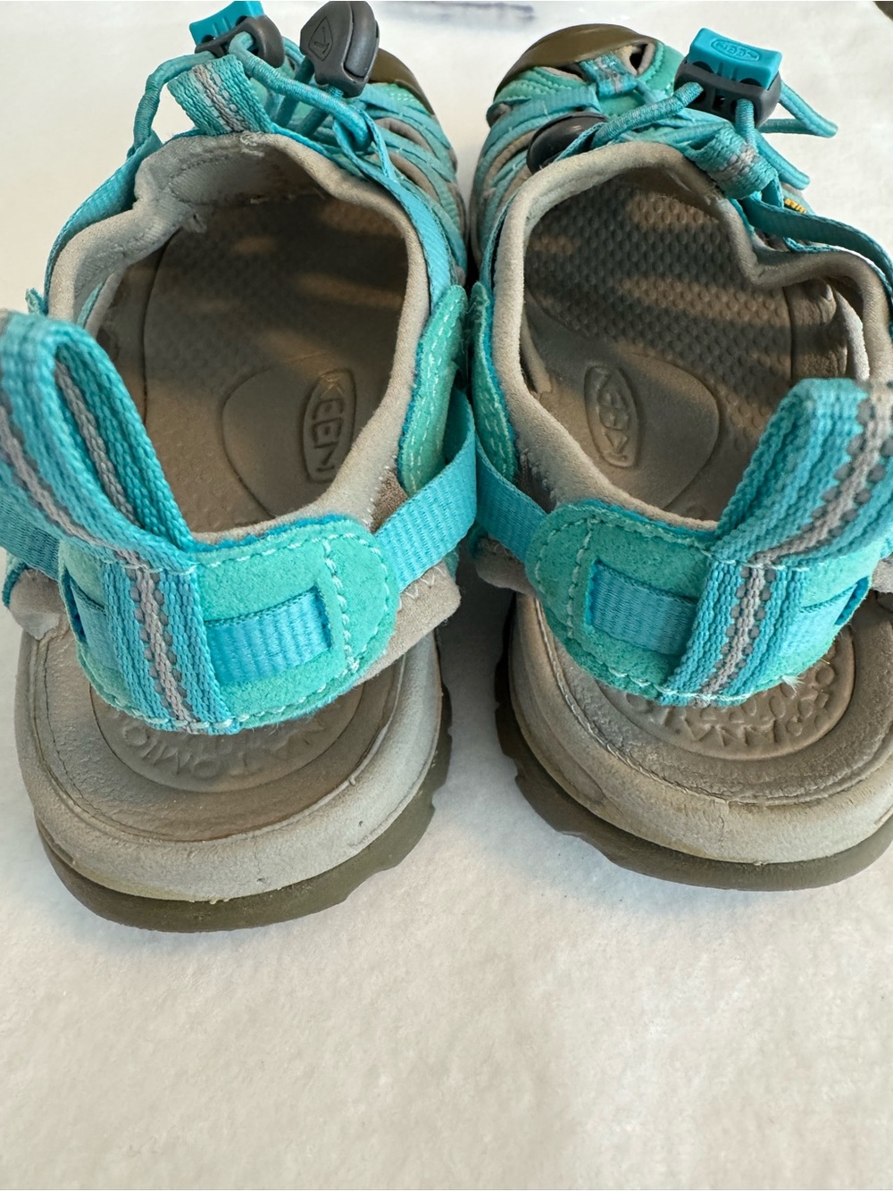 Keen Women's Whisper Sandals Turquoise and Gray Waterproof Size 9 GC - Picture 4 of 6